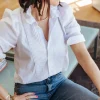 Bonita Ruffle Tux Shirt