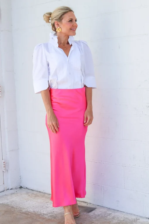 Bonita Ruffle Tux Shirt
