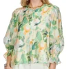 Brushed Floral Blouse