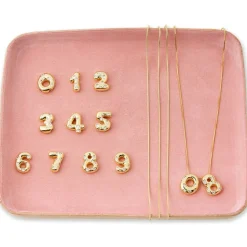 Bubble Number Necklace Chain