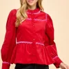 Caroline Scallop Detail Top