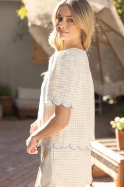 Fiona Scallop Top