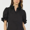 Floral Trim Blouse