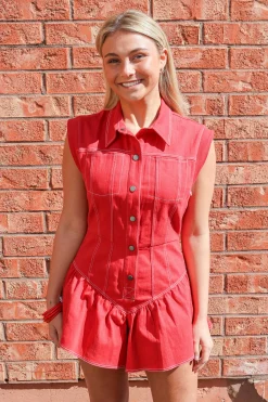 Kiera Denim Romper