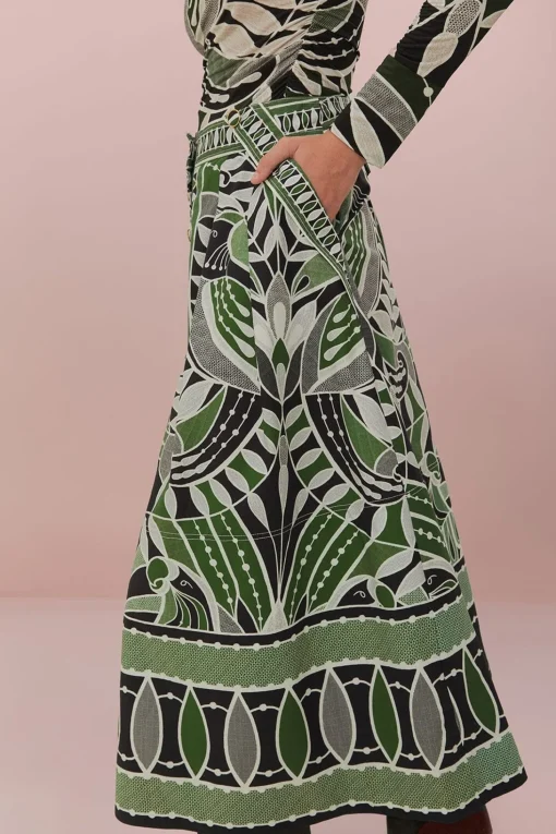 Lace Nature Maxi Skirt