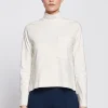 Mock Neck Pocket Top