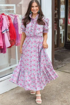 Paris Floral Maxi Dress