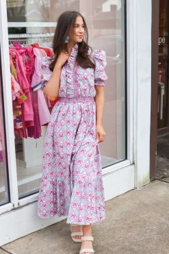 Paris Floral Maxi Dress