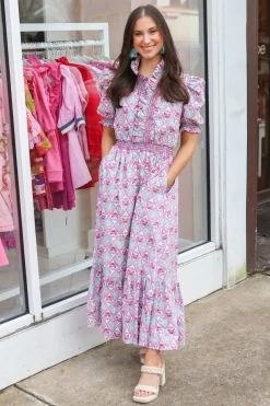 Paris Floral Maxi Dress