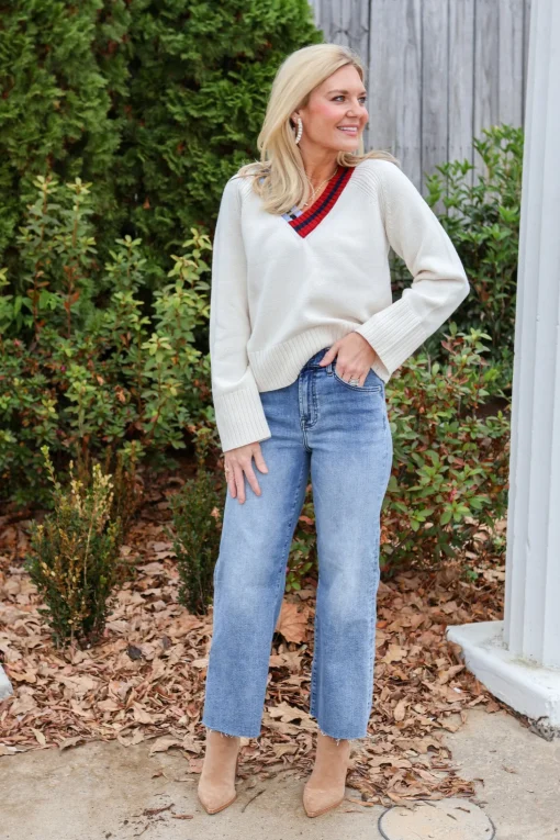 Raglan V Neck Sweater