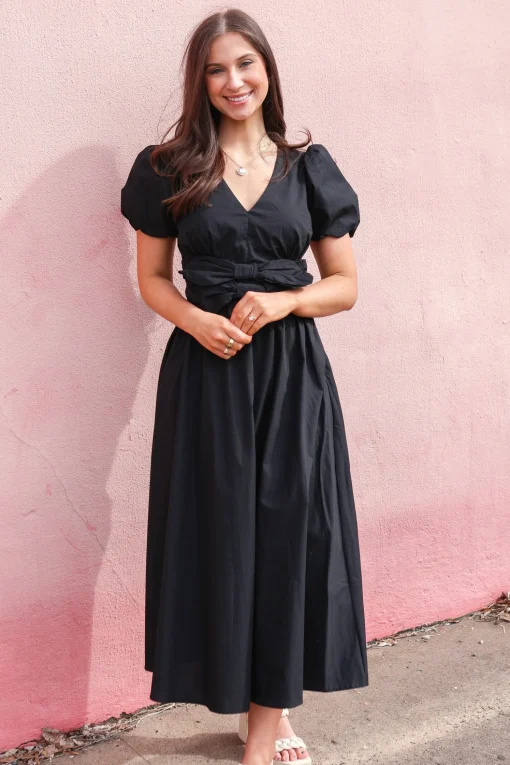 Ronnie Bow Midi Dress