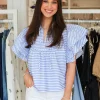 Ruffle Sleeve Top