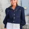 Saraswati Denim Top