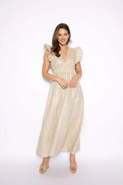 V Neck Maxi Dress