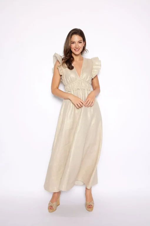 V Neck Maxi Dress