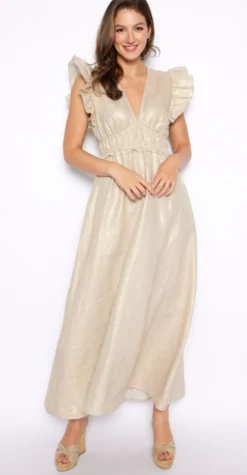 V Neck Maxi Dress