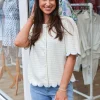 Fiona Scallop Top