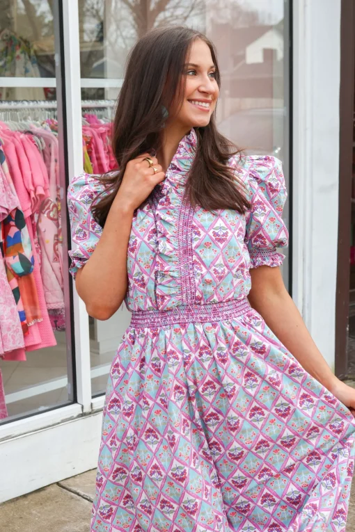 Paris Floral Maxi Dress